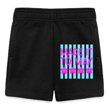 Made It to May Floral Stripe - Baby Shorts - black - Front