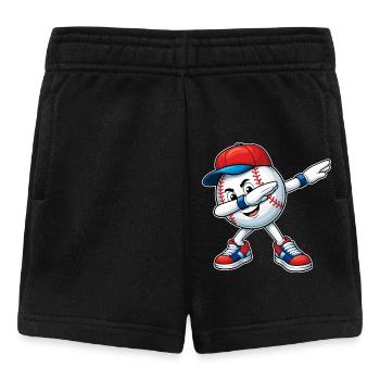Dabbing Baseball - Baby Shorts - Schwarz - Vorne