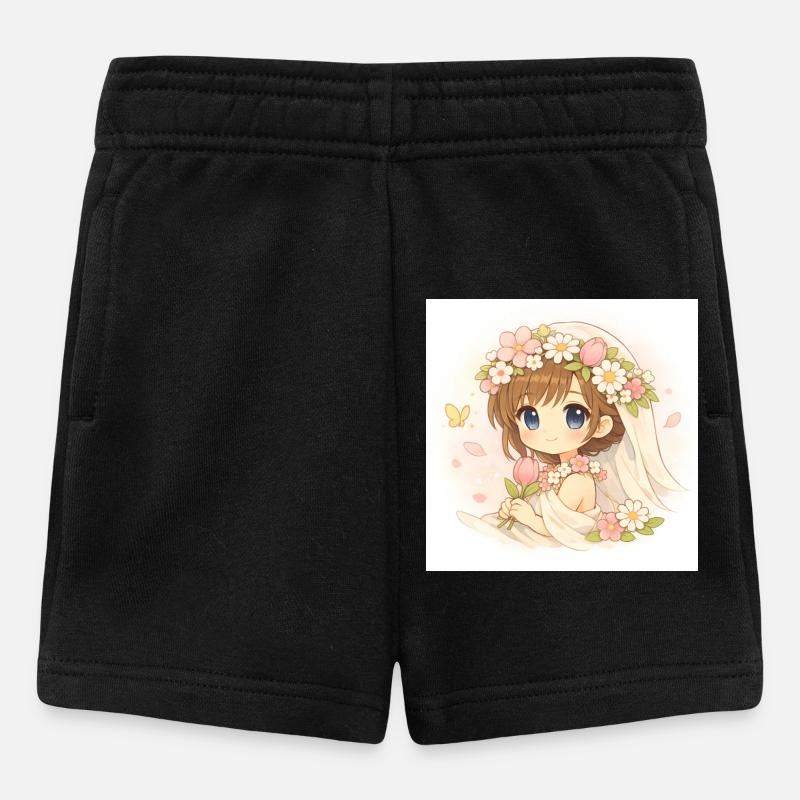 Mariée de printemps  - Short Bébé - noir