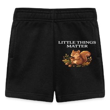 Little Things Matter Squirrel Cottagecore Farm - Baby Shorts - black - Front