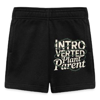 Introverted Plant Parent - Baby Shorts - black - Front