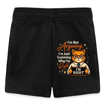 I'm always right, no reasoning - Baby Shorts - black - Front