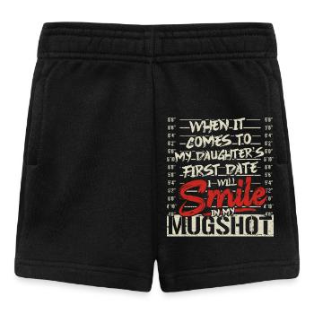 Protective Dad Mugshot - Baby Shorts - black - Front