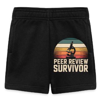 Peer Review Survived | Science Nerd - Baby Shorts - black - Front