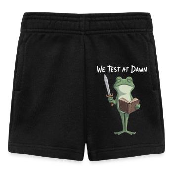 Chevalier Grenouille de Test de l’Aube - Short Bébé - noir - Devant