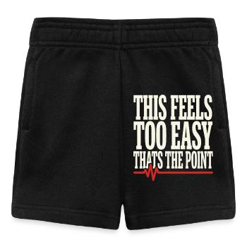 Zone 2 Training Heart Rate Training Easy - Baby Shorts - black - Front