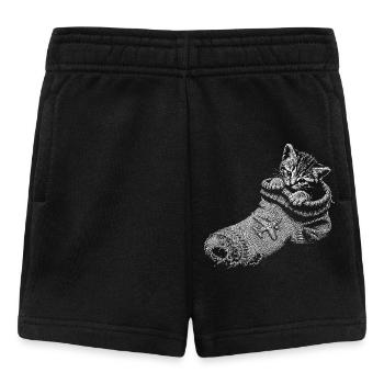 kitten - Baby Shorts - black - Front