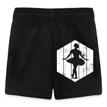 Ballet Girl Drawing - Baby Shorts - black - Front