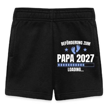 Beförderung zum Papa 2027 Loading - Vaterschaft - Baby Shorts - Schwarz - Vorne