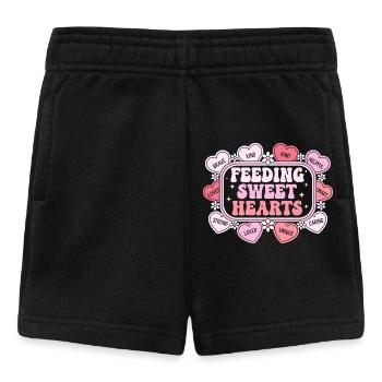 Caring Hearts: Education and Love - Baby Shorts - black - Front