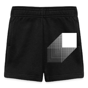 Kühnes quadratisches Bauhaus-Design - Baby Shorts - Schwarz - Vorne