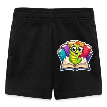 Cheerful Bookworm - Baby Shorts - black - Front