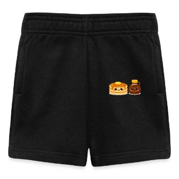 Amis Pancake et Sirop - Short Bébé - noir - Devant