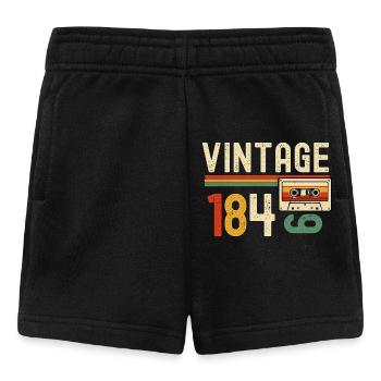 Vintage 1840's Retro Cassette - Baby Shorts - black - Front