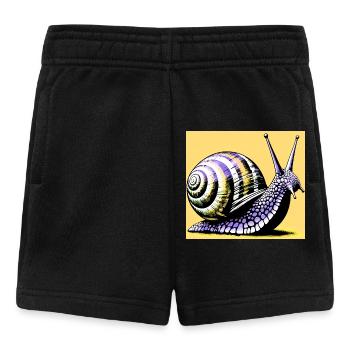 Schnecke - Baby Shorts - Schwarz - Vorne