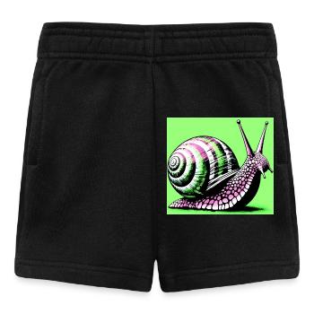 Schnecke - Baby Shorts - Schwarz - Vorne