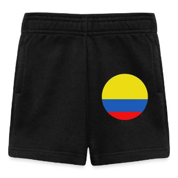 Kolumbien-Runde Flagge - Baby Shorts - Schwarz - Vorne
