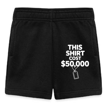 Cette chemise a coûté 50 000 $ - Short Bébé - noir - Devant