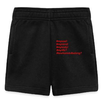 Seelen-Hashtag Kollektion - Baby Shorts - Schwarz - Vorne