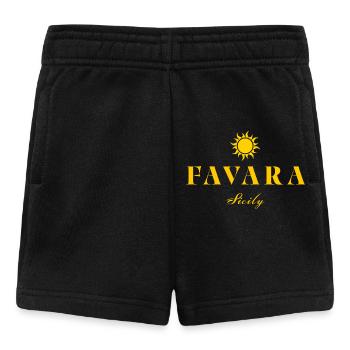 Favara, Sicile - Short Bébé - noir - Devant