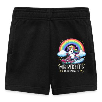 Skate Einhorn - Baby Shorts - Schwarz - Vorne