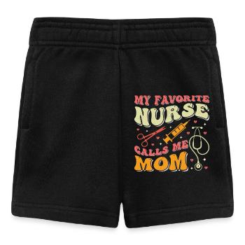 My favorite sick woman calls me mom - Baby Shorts - black - Front