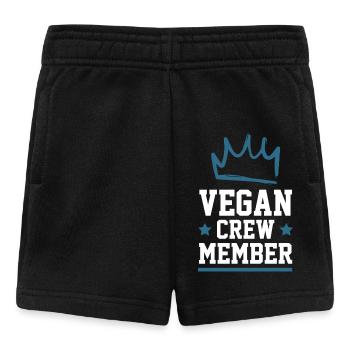 Vegan Crew - Baby Shorts - black - Front