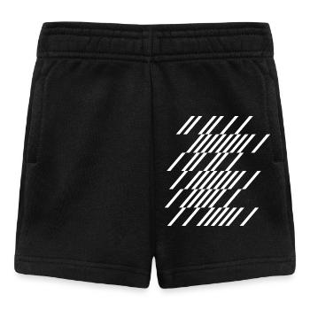 Motif de Geom à rayures diagonales - Short Bébé - noir - Devant