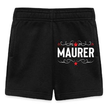 Métier de maçon - Short Bébé - noir - Devant