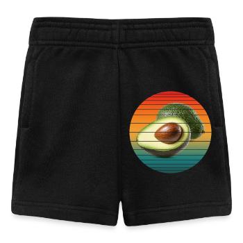 avocado fruit - Baby Shorts - black - Front