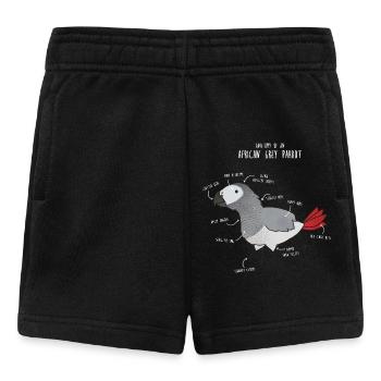 Ball Python Anatomy - Baby Shorts - black - Front