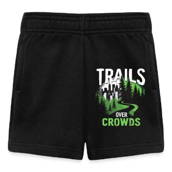 Trails Over Crowds Langsames Wandern - Baby Shorts - Schwarz - Vorne