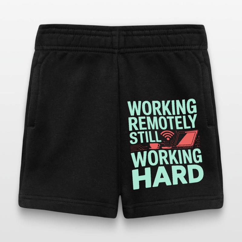 Remote Developer Working Remotely Web Programmer Baby Shorts