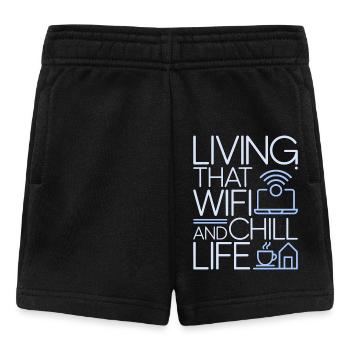 Remote Developer Living That WiFi Web Developer - Baby Shorts - black - Front