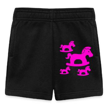 Chevaux - Short Bébé - noir - Devant