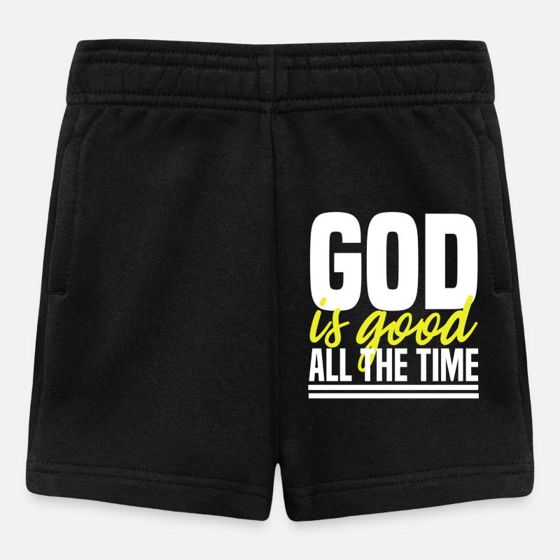 God is Good All The Time - Baby Shorts - black