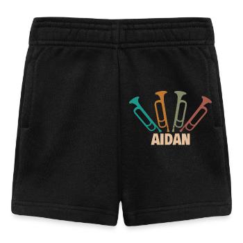 Trompetenspieler Aidan - Baby Shorts - Schwarz - Vorne