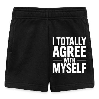 Je suis totalement d’accord avec moi-même - Short Bébé - noir - Devant