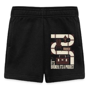 Kaputt? Projekt | Upcycling Reparatur - Baby Shorts - Schwarz - Vorne