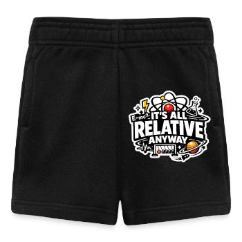 Its All Relative Anyway – Science Humor - Baby Shorts - black - Front