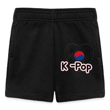 K-Pop Heart Taeguk Trigram - Baby Shorts - black - Front