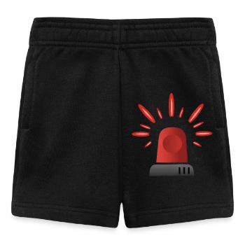Rote Sirene Warnleuchte - Baby Shorts - Schwarz - Vorne