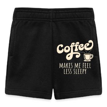 Kaffee macht mich weniger schläfrig lustiger Kaffee Liebe - Baby Shorts - Schwarz - Vorne