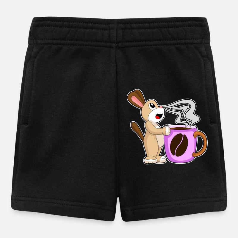 Tasse de café pour chien - Short Bébé - noir