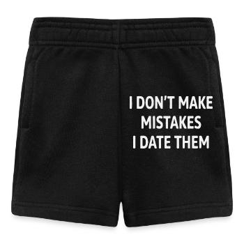 Ich date Fehler Spruch - Baby Shorts - Schwarz - Vorne