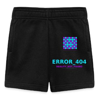 Erreur 404 Réalité perdue - Short Bébé - noir - Devant