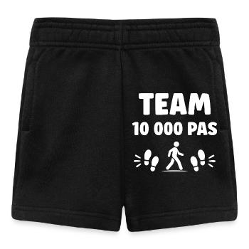 Equipe 10 000 Pas – Défi Marche - Short Bébé - noir - Devant