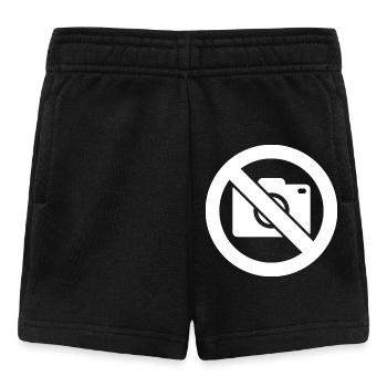 Fotografieren verboten, Keine Fotos - Baby Shorts - Schwarz - Vorne