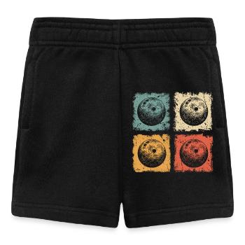 Bowling Skittles Retro Graphic for Skittles Club - Baby Shorts - black - Front