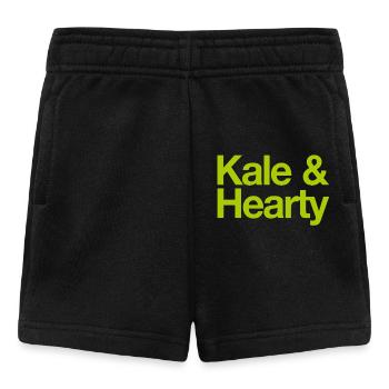 Chou kale et Joyeuse Légume Copieuse - Short Bébé - noir - Devant